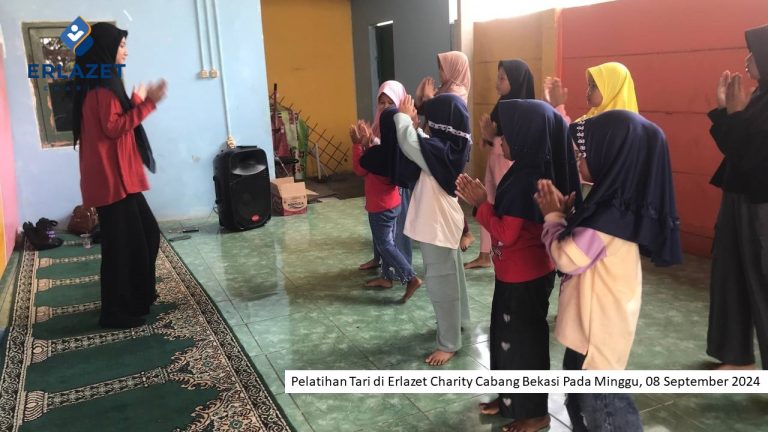 Pelatihan Tari Erlazet Charity Cabang Bekasi, Minggu, 6 September 2024