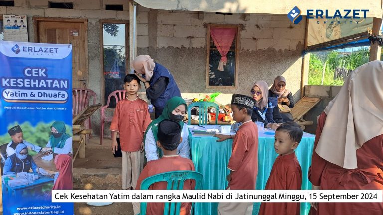Cek Kesehatan Yatim Maulid Nabi