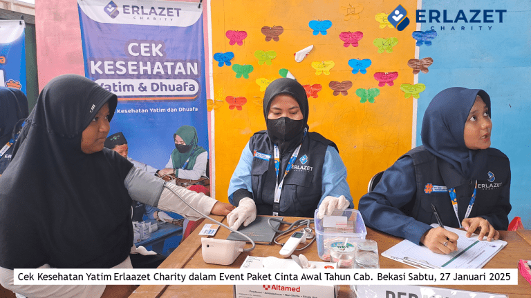 cek kesehatan yatim paket cinta awal tahun di cabang bekasi