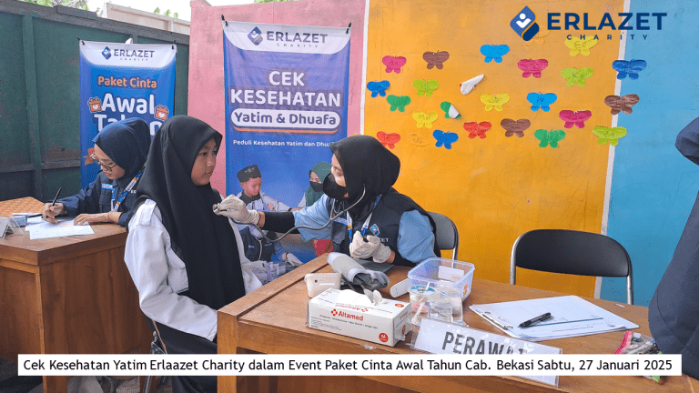 cek kesehatan yatim paket cinta awal tahun di cabang bekasi