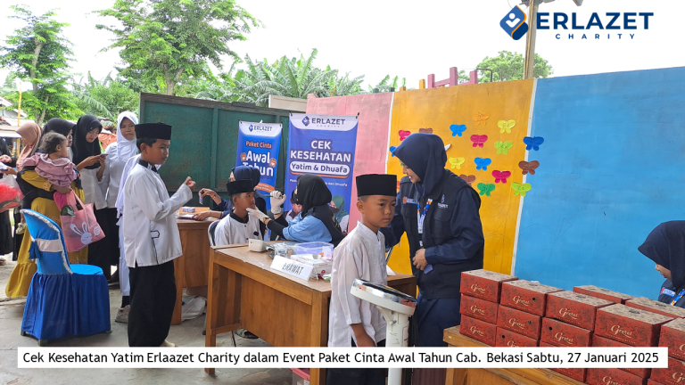 cek kesehatan yatim paket cinta awal tahun di cabang bekasi